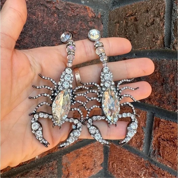 Scorpion Crystal Drop Earrings - Picture 11 of 12